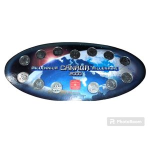 🎈2000 Millennium Uncirculated Coin Set Canada Royal Mint